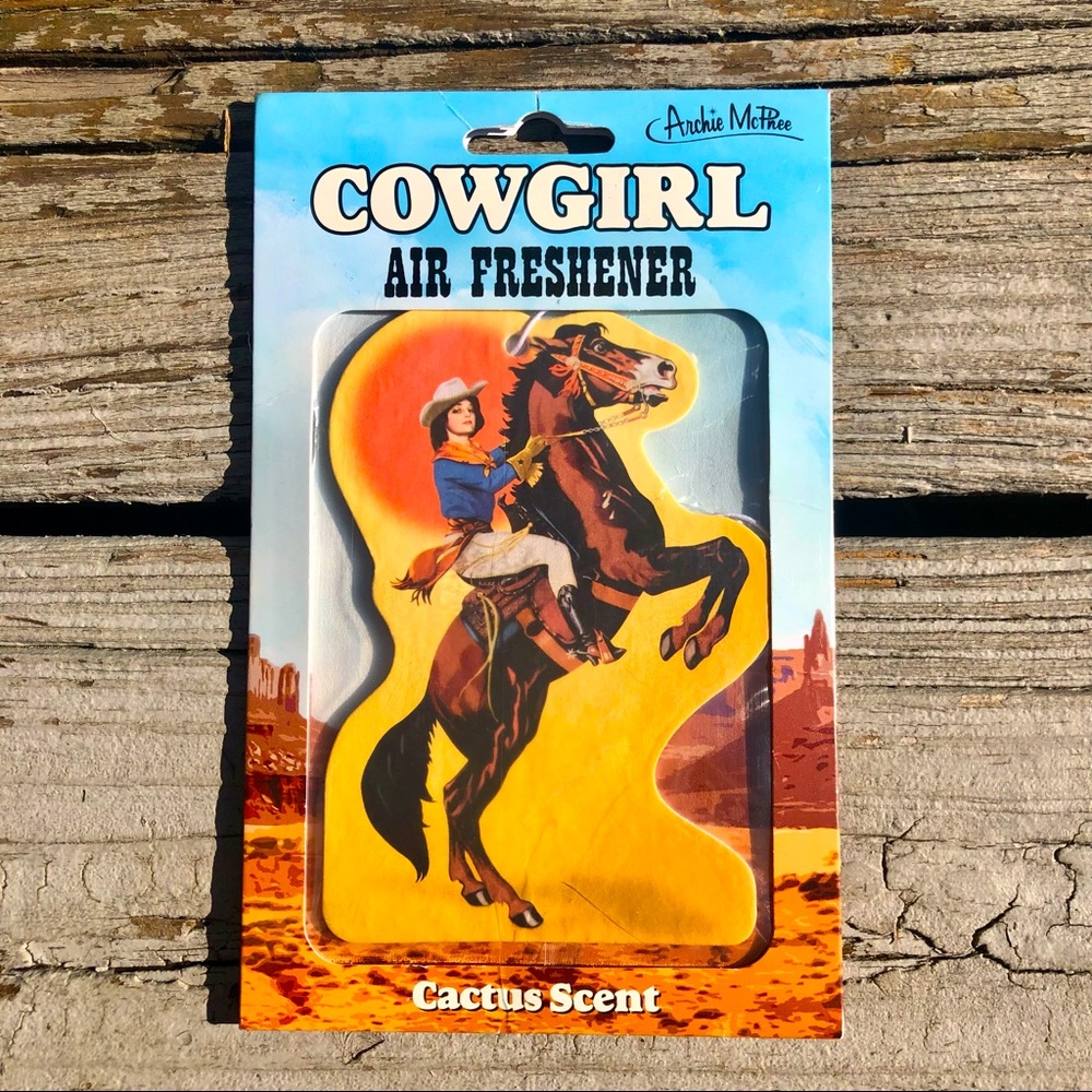 Archie McPhee Cowgirl air freshener (cactus scent)